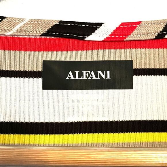 NWT Men’s Alfani Striped Multicolor Polo Size XXL - Picture 4 of 5